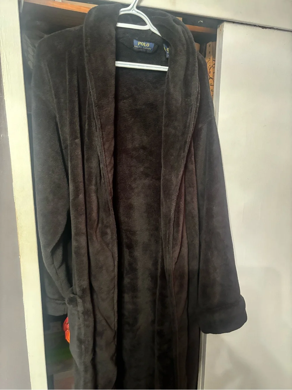 Polo by Ralph Lauren Plush Black Men’s Robe